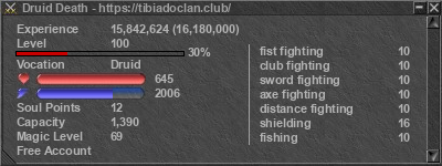 Signature for player Druid Death