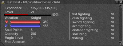 Signature for player Testetest